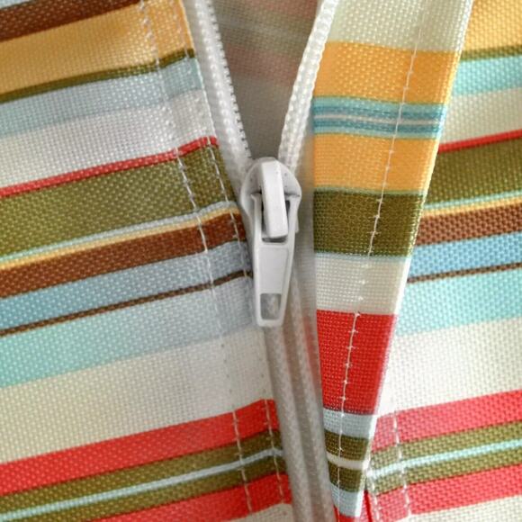 New Design Imports Summer Stripe Outdoor Tablecloth 60x120 W/Zipper from Macy's - Picture 3 of 5